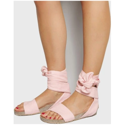 Momoc Damen vegan Sandale Pastellrosa