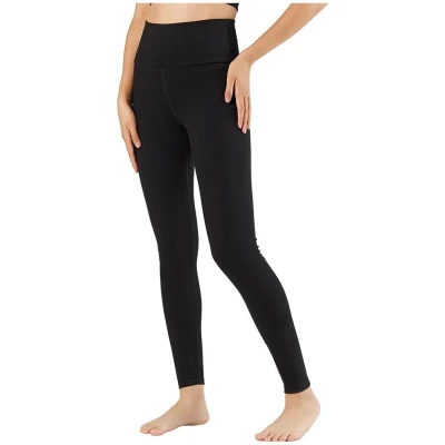 More Than Basics Damen vegan Yoga-Leggings Schwarz