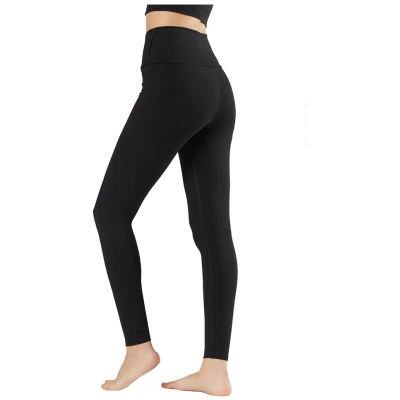More Than Basics Damen vegan Yoga-Leggings Schwarz