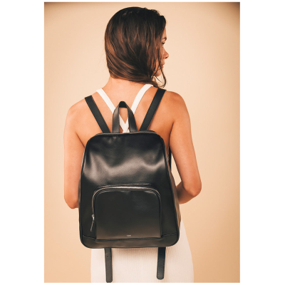 NAE Damen vegan Rucksack Bagmika Schwarz
