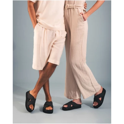 NAE Damen vegan Sandalen Davu Schwarz