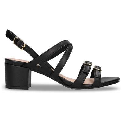 NAE Damen vegan Sandalen Hebea Veganes Ã-ko-Leder Schwarz