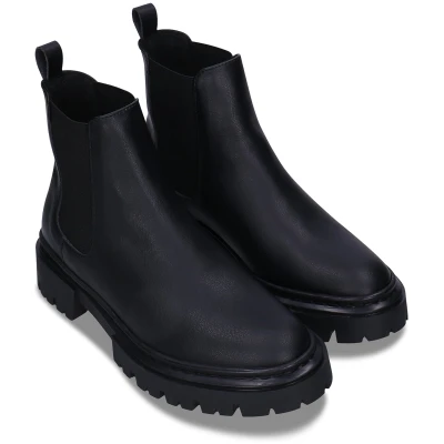 NAE Damen vegan Stiefel Molly Veganes Ã-ko-Leder Schwarz
