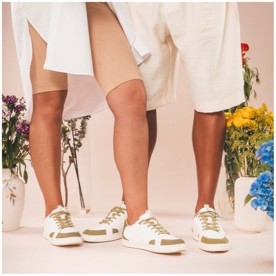 NAE Herren vegan Sneaker Komo Weiß/GrÃ¼n
