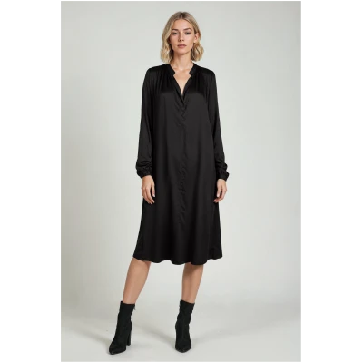 Neu Nomads Damen vegan Kleid Juno Schwarz