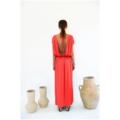 Neu Nomads Damen vegan Kleid Natalia Koralle