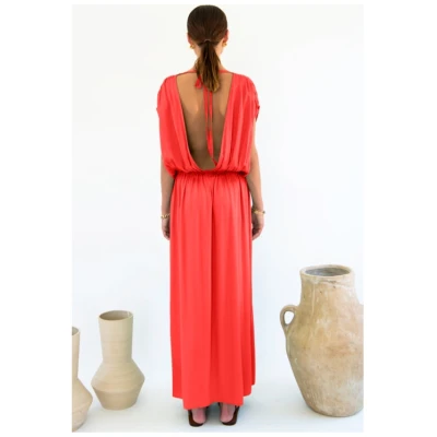 Neu Nomads Damen vegan Kleid Natalia Koralle