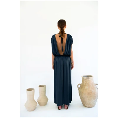 Neu Nomads Damen vegan Kleid Natalia Mitternacht