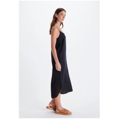 Neu Nomads Damen vegan Slip Dress Easy Black