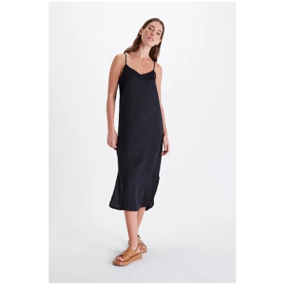 Neu Nomads Damen vegan Slip Dress Easy Black