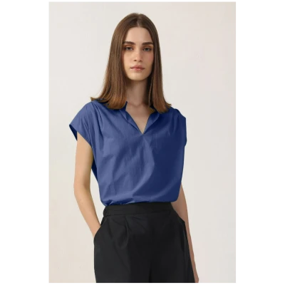 Neu Nomads US Damen vegan Bluse Elettra Bluejay