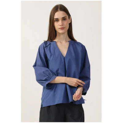 Neu Nomads US Damen vegan Bluse Estee Bluejay