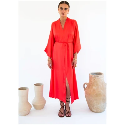 Neu Nomads US Damen vegan Kleid Carmen Coral