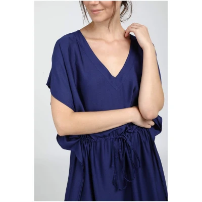 Neu Nomads US Damen vegan Kleid Kaftan Capri Lapis Blau