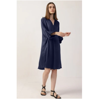 Neu Nomads US Damen vegan Kleid Kimono Mitternachtsblau