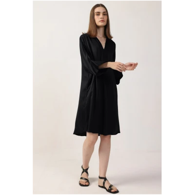 Neu Nomads US Damen vegan Kleid Kimono Schwarz