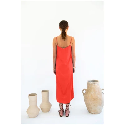 Neu Nomads US Damen vegan Kleid Slip Easy Coral