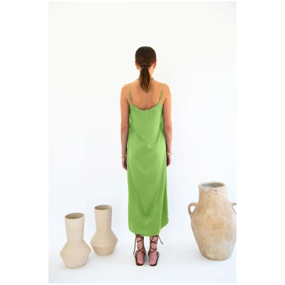 Neu Nomads US Damen vegan Kleid Slip Easy Midi Emerald