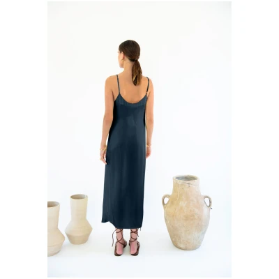 Neu Nomads US Damen vegan Kleid Slip Gitta Mitternacht
