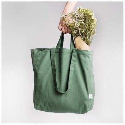 OMOM Einkaufstasche | Strandtasche | Tragetasche aus Bio-Baumwolle