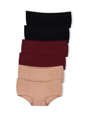 ORGANICATION Damen vegan Blaire | Boyshorts Panty Aus Bio-Baumwolle Und Tencel™ Modal-Mix Im 6er-Pack