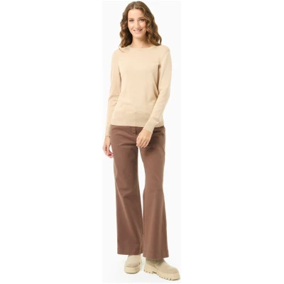 ORGANICATION Damen vegan Pullover Beige