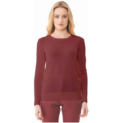 ORGANICATION Damen vegan Pullover Dunkelrot