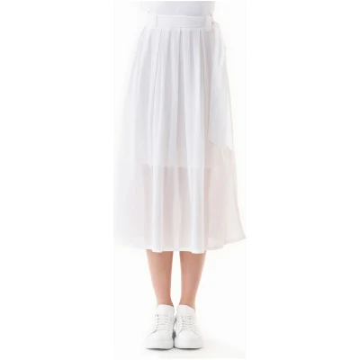 ORGANICATION Damen vegan Voile Rock Weiß