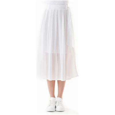 ORGANICATION Damen vegan Voile Rock Weiß