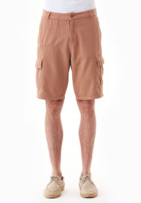 ORGANICATION Herren vegan Cargo Shorts Dunkel Haselnussbraun