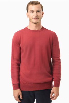 ORGANICATION Herren vegan Pullover Dunkelrot