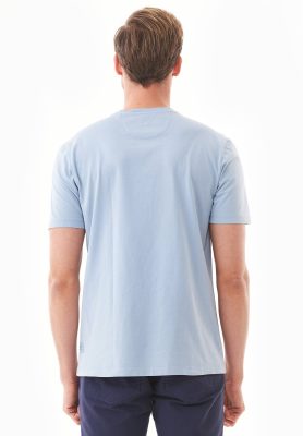 ORGANICATION Herren vegan T-Shirt Pflanze Indigoblau