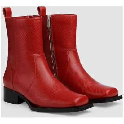 Prev Damen vegan Stiefel Karel Plus Rubinrot