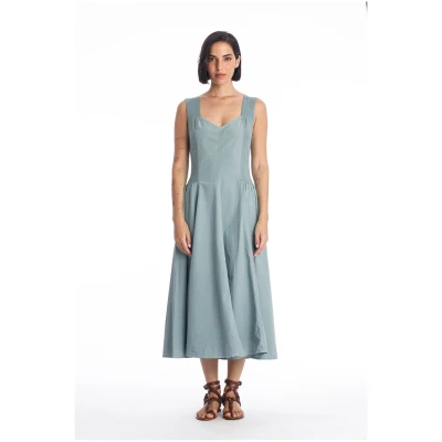 RAVENS VIEW IBIZA Damen vegan Kleid Alaska Chinois GrÃ¼n