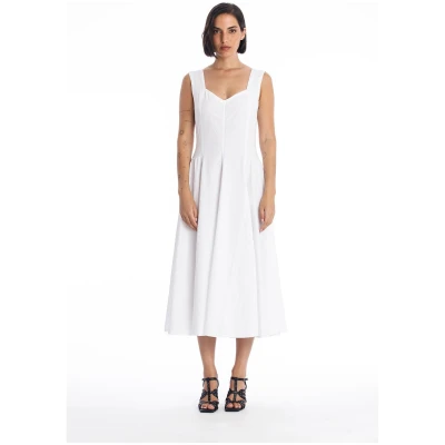 RAVENS VIEW IBIZA Damen vegan Kleid Alaska Weiß