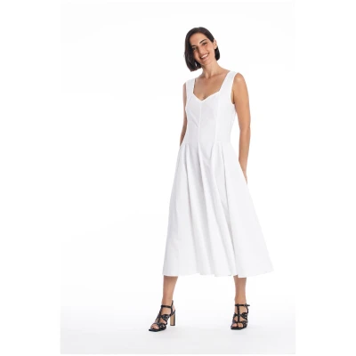 RAVENS VIEW IBIZA Damen vegan Kleid Alaska Weiß