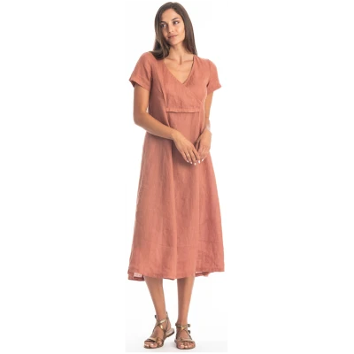 RAVENS VIEW IBIZA Damen vegan Kleid Bellagio Elegant Bronze