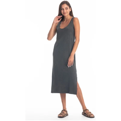 RAVENS VIEW IBIZA Damen vegan Kleid Demi Anthrazit
