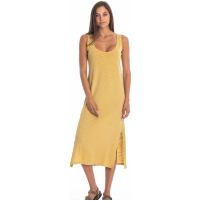 RAVENS VIEW IBIZA Damen vegan Kleid Demi Gold