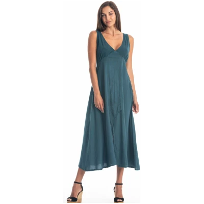 RAVENS VIEW IBIZA Damen vegan Kleid Fay Ocean Blue