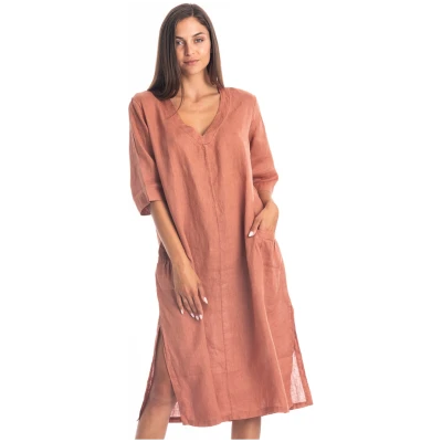 RAVENS VIEW IBIZA Damen vegan Kleid Isola Bronze