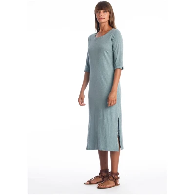 RAVENS VIEW IBIZA Damen vegan Kleid Maxi Mia Chinois GrÃ¼n