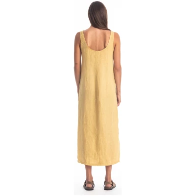RAVENS VIEW IBIZA Damen vegan Kleid Nicola Gold
