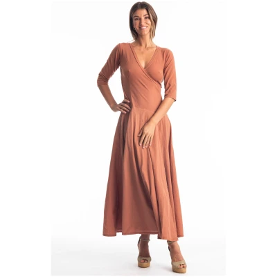 RAVENS VIEW IBIZA Damen vegan Kleid Veronika Bronze