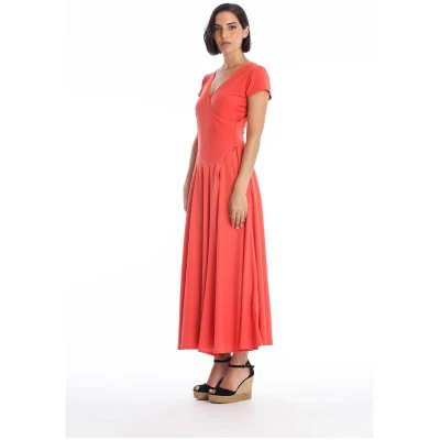 RAVENS VIEW IBIZA Damen vegan Kleid Veronika St Radiant Red