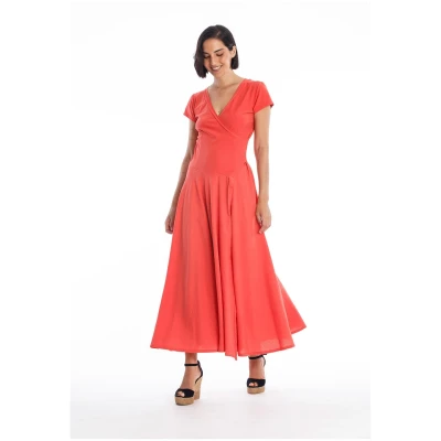 RAVENS VIEW IBIZA Damen vegan Kleid Veronika St Radiant Red