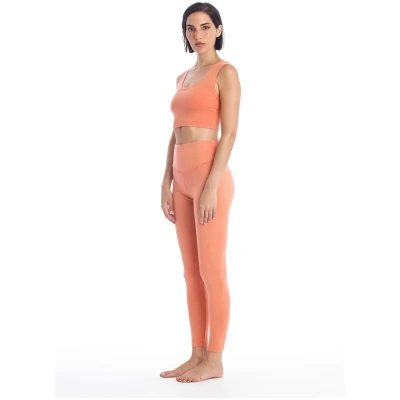 RAVENS VIEW IBIZA Damen vegan Legging Yoga Plus Apricot