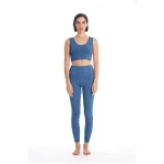 RAVENS VIEW IBIZA Damen vegan Legging Yoga Plus Indigoblau