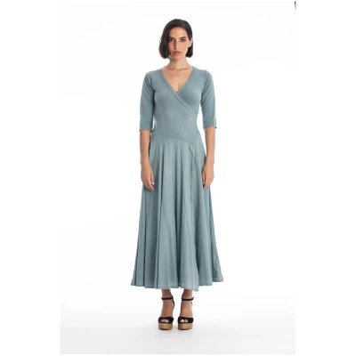 RAVENS VIEW IBIZA Damen vegan Veronika Kleid Chinois GrÃ¼n