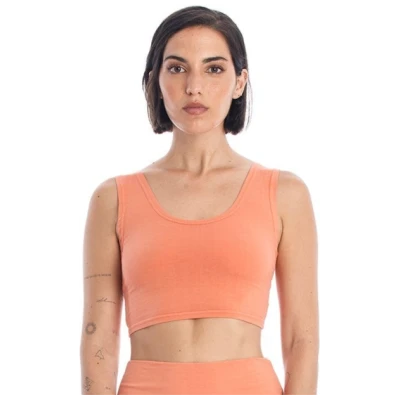 RAVENS VIEW IBIZA Damen vegan Yoga Top Aprikose